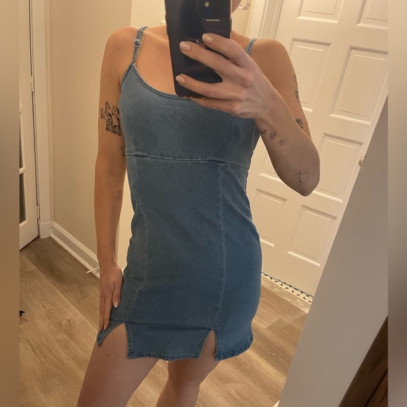 Streetwear Society Denim Slip Dress ✨ - Picture 7 of 8